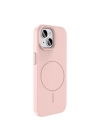 Apple iPhone 15 Kılıf M-safe Şarj Özellikli Sıvı Teknolojili Silinebilir Sert Zore Kivi Kapak