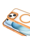 Apple iPhone 15 Kılıf M-safe Şarj Özellikli Standlı Zore M-safe Klon Lensli Kapak