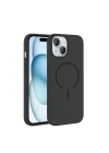 Apple iPhone 15 Kılıf M-safe Şarj Özellikli Zore Meta Kapak