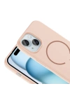 Apple iPhone 15 Kılıf M-safe Şarj Özellikli Zore Meta Kapak
