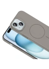 Apple iPhone 15 Kılıf M-safe Şarj Özellikli Zore Ruby Sert Kapak