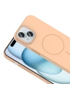 Apple iPhone 15 Kılıf M-safe Şarj Özellikli Zore Ruby Sert Kapak