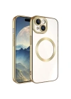 Apple iPhone 15 Kılıf M-safe Wireless Şarj Özellikli Zore Setro Silikon