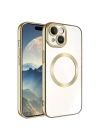 Apple iPhone 15 Kılıf M-safe Wireless Şarj Özellikli Zore Setro Silikon