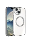 Apple iPhone 15 Kılıf M-safe Wireless Şarj Özellikli Zore Setro Silikon