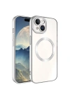 Apple iPhone 15 Kılıf M-safe Wireless Şarj Özellikli Zore Setro Silikon