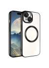 Apple iPhone 15 Kılıf M-safe Wireless Şarj Özellikli Zore Setro Silikon