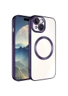 Apple iPhone 15 Kılıf M-safe Wireless Şarj Özellikli Zore Setro Silikon