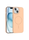 Apple iPhone 15 Kılıf M-safe Şarj Özellikli Zore Ruby Sert Kapak