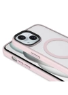 Apple iPhone 15 Kılıf Mat Arka Yüzey Wireless Şarj Özellikli Zore Flet M-safe Kapak