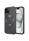 Apple iPhone 15 Kılıf Mat Tasarımlı M-safe Wireless Şarj Özellikli Zore Mat Setro Kapak