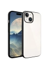 Apple iPhone 15 Kılıf Sert PC Renkli Çerçeveli Zore Riksos Kapak