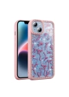 Apple iPhone 15 Kılıf Taşlı ve Simli Tasarım Zore Azra Kapak