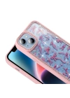 Apple iPhone 15 Kılıf Taşlı ve Simli Tasarım Zore Azra Kapak