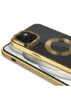 Apple iPhone 15 Kılıf Tek Kamera Çerçeveli Logo Gösteren Zore Omega Kapak