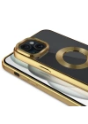 Apple iPhone 15 Kılıf Tek Kamera Çerçeveli Logo Gösteren Zore Omega Kapak
