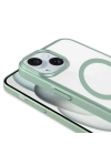 Apple iPhone 15 Kılıf Wireless Şarj Özellikli Sert PC Zore Mat Riksos M-safe Kapak