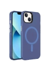 Apple iPhone 15 Kılıf Zore M-safe Şarj Özellikli Buzlu Transparan C-Pro Sert Kapak