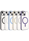 Apple iPhone 15 Kılıf Zore Wireless Şarj Özellikli Pixel M-safe Kapak