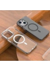 Apple iPhone 15 Kılıf Zore Wireless Şarj Özellikli Şeffaf Efsane Kapak
