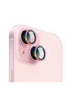 Apple iPhone 15 Plus CaseWorld Alloy Sparkling Diamond Serisi Taşlı Lens Koruyucu