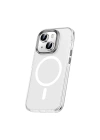 Apple iPhone 15 Plus Kılıf Airbagli M-safe Wireless Şarj Özellikli Lens Koruyuculu Zore Klaptika Kapak