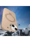 Apple iPhone 15 Plus Kılıf M-safe Şarj Özellikli Standlı Zore Samara Kapak