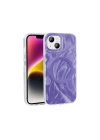 Apple iPhone 15 Plus Kılıf M-safe Şarj Özellikli Fırça Boya Desenli Zore Palet Kapak
