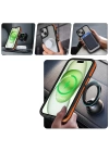 Apple iPhone 15 Plus Kılıf M-safe Şarj Özellikli Renkli Kenar Airbag Şeritli Zore Lamer Kapak