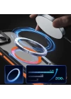 Apple iPhone 15 Plus Kılıf M-safe Şarj Özellikli Renkli Kenar Airbag Şeritli Zore Lamer Kapak