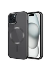 Apple iPhone 15 Plus Kılıf Mat Tasarımlı M-safe Wireless Şarj Özellikli Zore Mat Setro Kapak