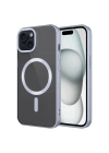 Apple iPhone 15 Plus Kılıf Mat Tasarımlı M-safe Wireless Şarj Özellikli Zore Mat Setro Kapak