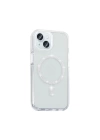 Apple iPhone 15 Plus Kılıf Taşlı Tasarım M-safe Şarj Özellikli Zore Koment Silikon Kapak