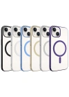 Apple iPhone 15 Plus Kılıf Zore Wireless Şarj Özellikli Pixel M-safe Kapak