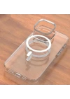 Apple iPhone 15 Plus Kılıf Zore Wireless Şarj Özellikli Şeffaf Efsane Kapak