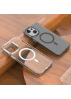 Apple iPhone 15 Plus Kılıf Zore Wireless Şarj Özellikli Şeffaf Efsane Kapak