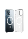Apple iPhone 15 Plus Kılıf Zore Wireless Şarj Özellikli Şeffaf Orjin Kapak