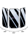 Apple iPhone 15 Pro Hidrofobik Ve Oleofobik Özellikli Benks Privacy Air Shield Ekran Koruyucu 10 lu Paket