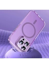Apple iPhone 15 Pro Kılıf Airbagli M-safe Wireless Şarj Özellikli Lens Koruyuculu Zore Klaptika Kapak