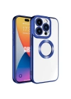 Apple iPhone 15 Pro Kılıf Kamera Korumalı Logo Gösteren Zore Omega Kapak