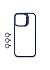Apple iPhone 15 Pro Kılıf Kamera Lens Korumalı Standlı Zore Klon Lensli Kapak