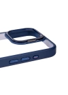 Apple iPhone 15 Pro Kılıf Kamera Lens Korumalı Standlı Zore Klon Lensli Kapak