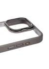 Apple iPhone 15 Pro Kılıf Kamera Lens Korumalı Standlı Zore Klon Lensli Kapak