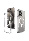 Apple iPhone 15 Pro Kılıf M-safe Şarj Özellikli Airbagli Şeffaf Zore İncek Kapak