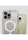 Apple iPhone 15 Pro Kılıf M-safe Şarj Özellikli Airbagli Şeffaf Zore İncek Kapak