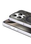 Apple iPhone 15 Pro Kılıf M-safe Şarj Özellikli Fırça Boya Desenli Zore Palet Kapak
