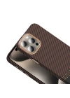 Apple iPhone 15 Pro Kılıf M-safe Şarj Özellikli Karbon Fiber Görünümlü Zore Gros Kapak