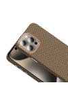 Apple iPhone 15 Pro Kılıf M-safe Şarj Özellikli Karbon Fiber Görünümlü Zore Gros Kapak