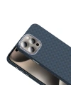 Apple iPhone 15 Pro Kılıf M-safe Şarj Özellikli Karbon Fiber Görünümlü Zore Gros Kapak