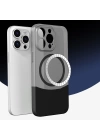 Apple iPhone 15 Pro Kılıf M-Safe Şarj Özellikli Mıknatıslı Zore Duble Kapak